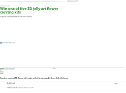 Win 1 of 5 3D Jelly Art Flower Carving Kits