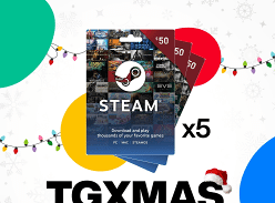 Win 1 of 5 $50 Steam Gift Cards