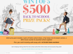 Win 1 of 5 $500 'Back to School' prize packs!