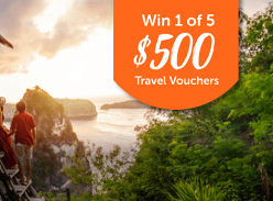 Win 1 of 5 $500 Travel Vouchers