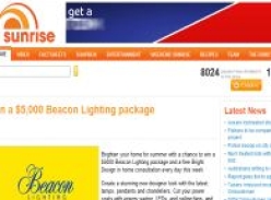 Win 1 of 5 $5000 Beacon lighting packages!