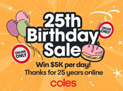 Win 1 of 5 $5000 Coles Vouchers