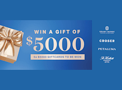 Win 1 of 5 $5K Gift Cards