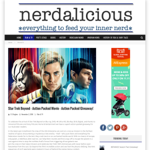 Win 1 of 5 action-packed 'Star Trek' prize packs! - Nerdalicious