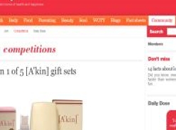 Win 1 of 5 [A'Kin] gift sets!