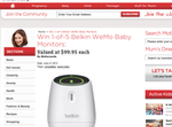 Win 1 of 5 Belkin WeMo Baby Monitors!