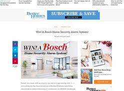 Win 1 of 5 Bosch home security alarm systems!