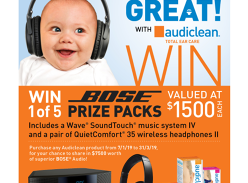 Win 1 of 5 Bose Music Systems