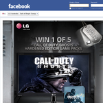Win 1 of 5 'Call of Dury: Ghosts Hardened Edition' prize packs!