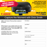 Win 1 of 5 Canon Pixma printers valued at $120each - WF Site