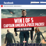 Win 1 of 5 'Captain America' prize packs!