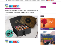 Win 1 of 5 CARPE KOKO 'Ambrosia' chocolate gift boxes!