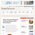 Win 1 of 5 Casa Domani 16-Piece Dinner Sets from Zanui - Homeheaven