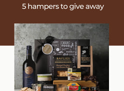 Win 1 of 5 Cheese & Wine Hampers