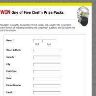 Win 1 of 5 'Chef'n' prize packs!