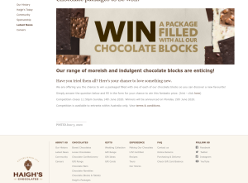 Win 1 of 5 Chocolate Block Packages