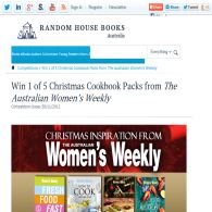 Win 1 of 5 Christmas Cookbook Packs from The Australian Women's Weekly