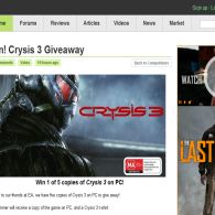 Win 1 of 5 copies of Crysis 3 on PC!