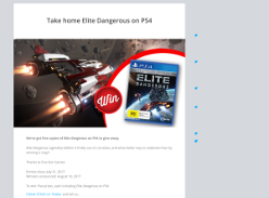 Win 1 of 5 copies of Elite Dangerous on PS4