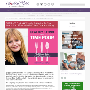 Win 1 of 5 Copies Of Healthy Eating for the Time Poor – The Ultimate Guide to Save Time and Money