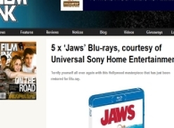 Win 1 of 5 copies of 'Jaws' on Blu-ray