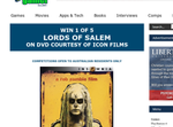 Win 1 of 5 copies of 'Lords of Salem' on DVD!