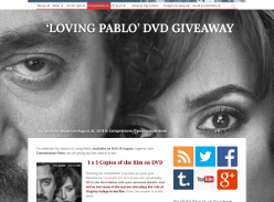 Win 1 of  5 Copies of Loving Pablo
