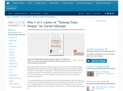 Win 1 of 5 copies of ?Taming Toxic People? by David Gillespie