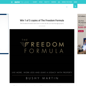 Win 1 of 5 copies of The Freedom Formula