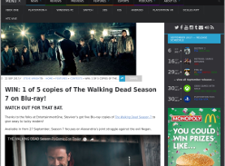 Win 1 of 5 copies of The Walking Dead Season 7 on Blu-ray
