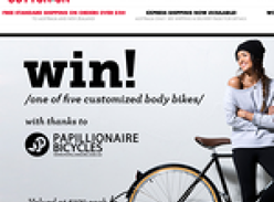 Win 1 of 5 customised Body Bikes by Papillionaire Bicycles!