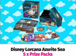 Win 1 of 5 Disney Lorcana Azurite Sea Prize Packs