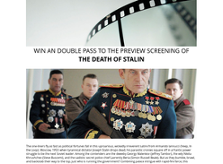 Win 1 of 5 double passes to an advance screening of The Death of Stalin
