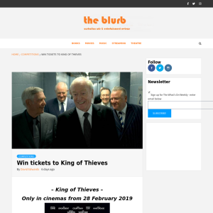 Win 1 of 5 Double Passes to King of Thieves