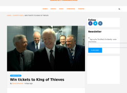 Win 1 of 5 Double Passes to King of Thieves