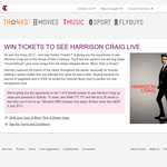 Win 1 of 5 double passes to see Harrison Craig live! (Telstra Customers)