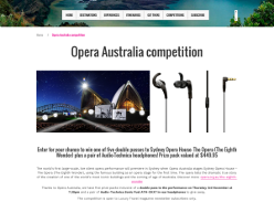 Win 1 of 5 double passes to 'Sydney Opera House - The Eighth Wonder' + a pair of Audio Technica headphones valued at $449.95!