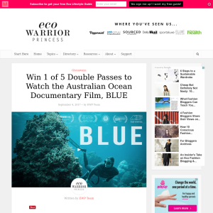 Win 1 of 5 Double Passes to The Australian Ocean Documentary, Blue