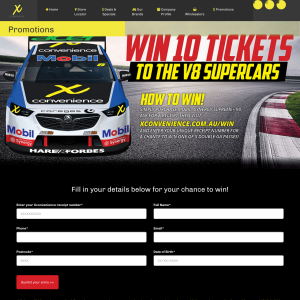 Win 1 of 5 Double Passes to the V8 Supercars