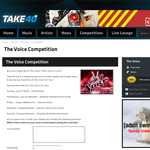 Win 1 of 5 double passes to 'The Voice On Tour'!