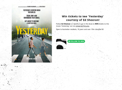 Win 1 of 5 Double Passes to Yesterday