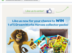 Win 1 of 5 DreamWorks Heroes collector packs!