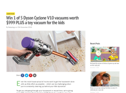 Win 1 of 5 Dyson Cyclone V10 vacuums