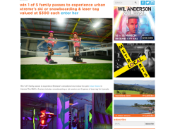 Win 1 Of 5 Family Passes To Experience Urban Xtreme's Ski Or Snowboarding & Laser Tag