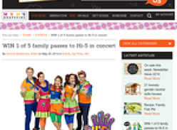 Win 1 of 5 family passes to Hi-5 in concert