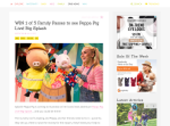 Win 1 of 5 family passes to see Peppa Pig Live! Big Splash!