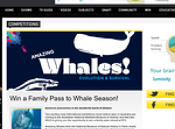 Win 1 of 5 family passes to Whale Season at the National Maritime Museum in Sydney!
