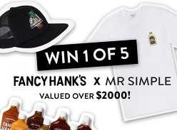Win 1 of 5 Fancy Hanks & Mr Simple Packs