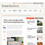 Win 1 of 5 GoodnessMe Box food sampling boxes - HomeHeaven