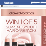 Win 1 of 5 hair care packs!